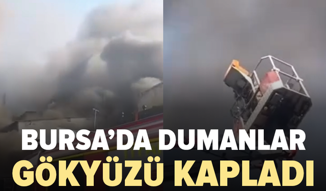 Bursa’da iş yerinde yangın: Dumanlar mahalleyi sardı
