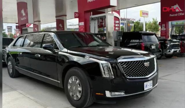 Trump'ın "canavar" lakaplı Cadillac'ı Ankara'ya geldi