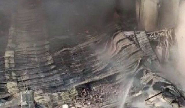 Adana'da narenciye paketleme tesisinde yangın