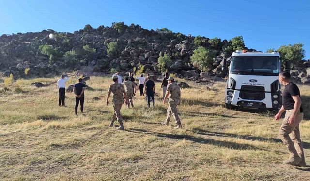 Adilcevaz'da 500 dönüm alan kül oldu