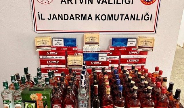Artvin'de jandarmadan kaçakçılık operasyonu