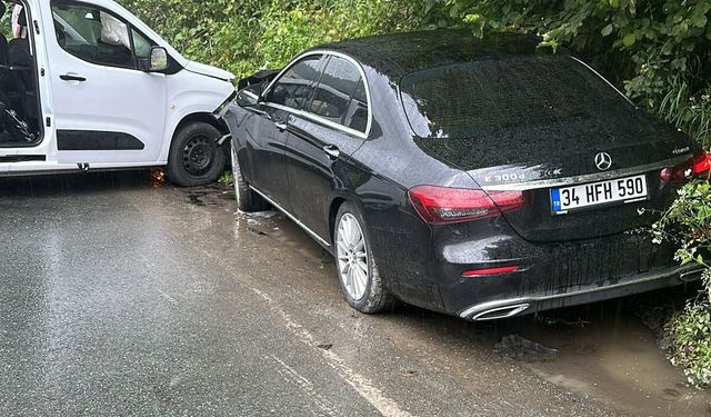 Ayder yolunda kaza!