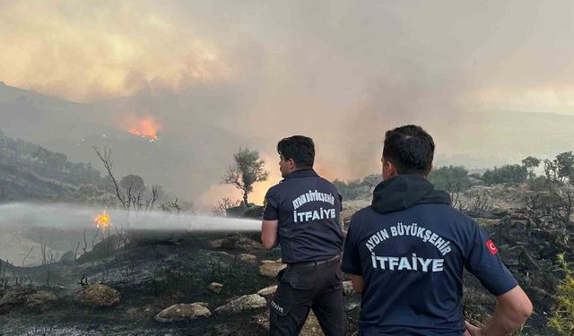 Aydın Büyükşehir itfaiyesi 1 haftada 446 yangına müdahale etti