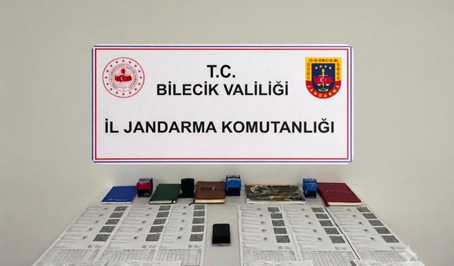 Bilecik'te 14,5 milyon liralık sahte fatura ele geçirildi, 2 kişi yakalandı
