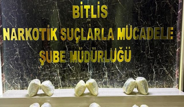 Bitlis'te araçtan 8 kilo 100 gram skunk çıktı