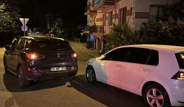 Bolu'da ciple otomobil çarpıştı: 1 yaralı