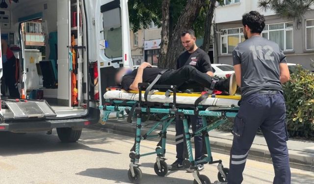 Bolu'da yere düşüp başını zemine çarpan alkollü şahıs yaralandı