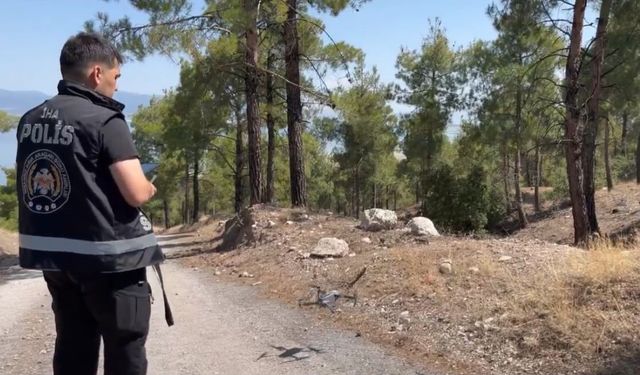 Burdur'da ormanlar, yangınlara karşı polis tarafından dronla denetleniyor