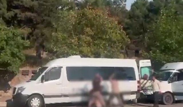Cadde ortasında dehşet anları: Demir sopalarla darp ettiler