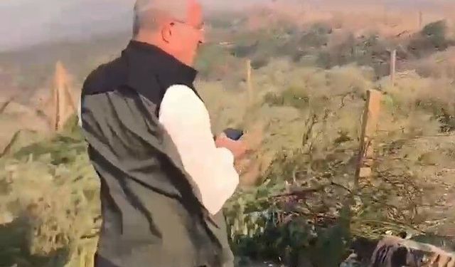 Çanakkale Valisi Toraman yangın bölgesinde