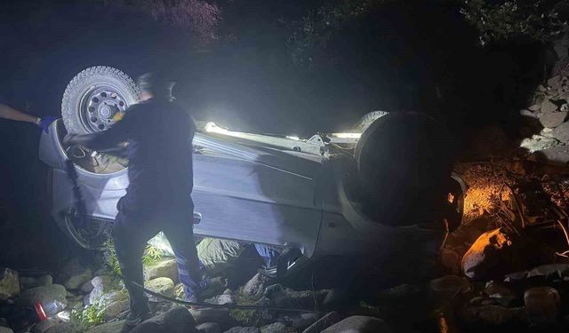 Çanakkale'de dereye uçan aracın sürücüsü hayatını kaybetti