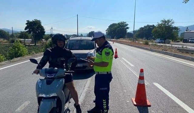 Çanakkale'de motosiklet denetimi
