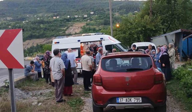 Freni tutmayan hafif ticari araç, anne ile iki çocuğuna çarptı