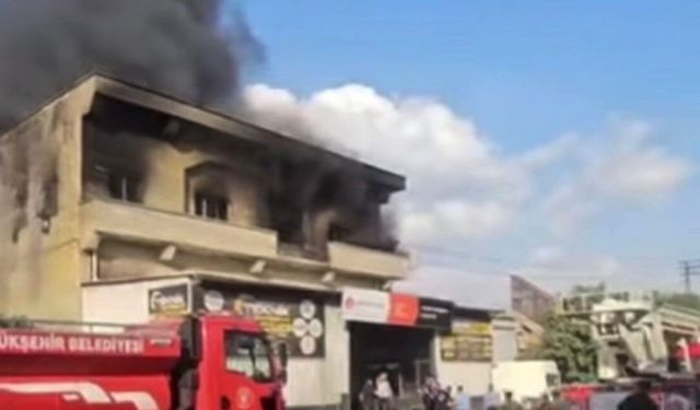 Gaziantep'te iş yeri yangını
