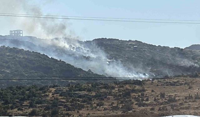 Gaziantep'te makilik alanda çıkan yangın söndürüldü
