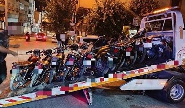 Gaziantep'te motosiklet denetimi: 208 sürücüye 3 milyon 907 bin lira ceza