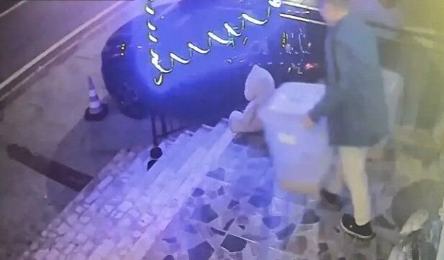 İlginç hırsızlık: Petshop önündeki mama kutusunu çaldı