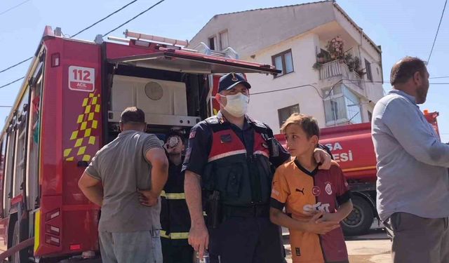 İnegöl'de yumurta deposunda yangın: Minik Huzeyfe'nin gözyaşları yürek burktu
