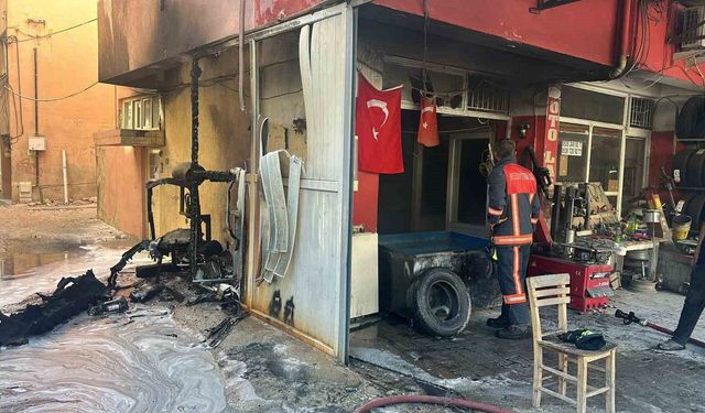 İşyerinde çıkan yangın söndürüldü