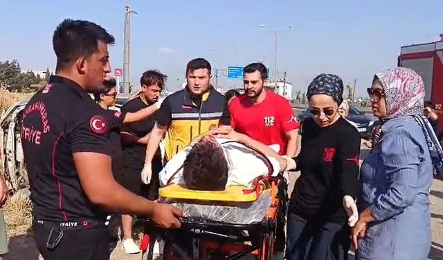 Kahramanmaraş'ta otomobil takla attı: 2 yaralı
