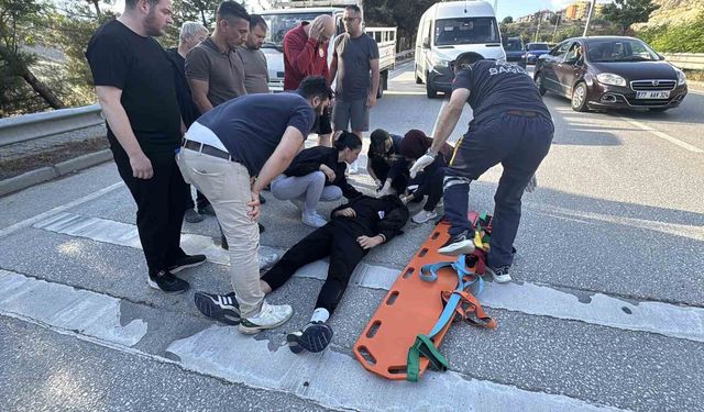 Karabük'te devrilen motosikletin sürücüsü yaralandı