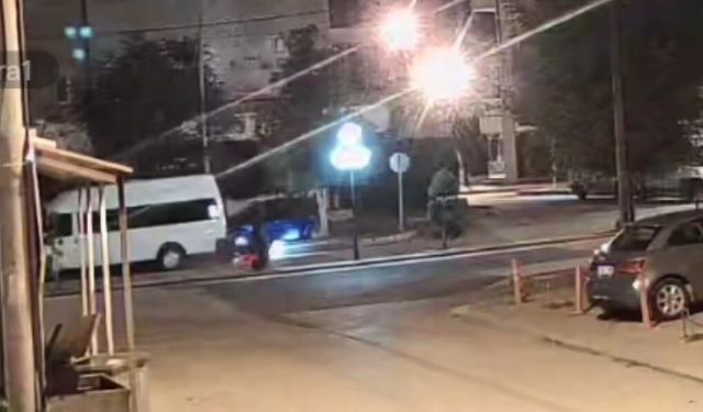 Karaman'da 2 gencin öldüğü feci motosiklet kazası görüntülendi