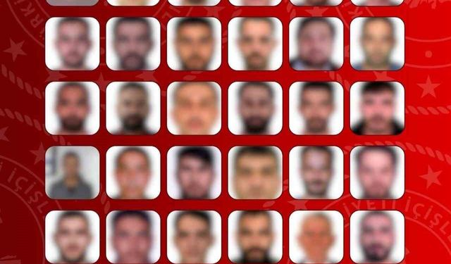Kırmızı bültenle aranan 27, ulusal seviyede aranan 38 kişi yakalandı
