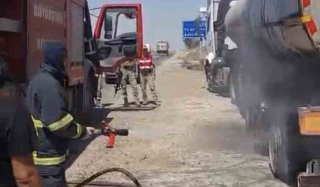 Mardin'de tanker yangını söndürüldü