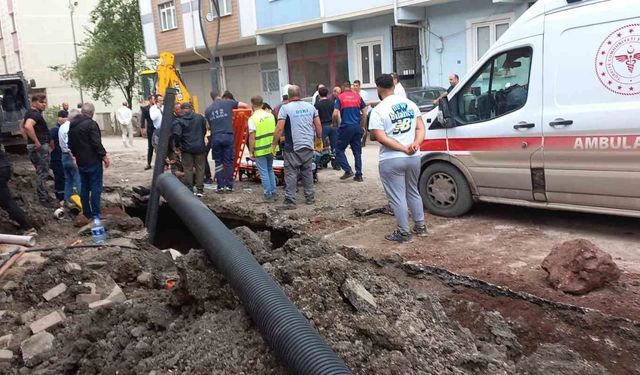Ordu'da altyapı çalışmasında göçük altında kalan 2 işçi yaralandı