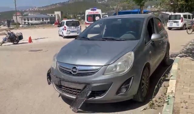 Osmaniye'de motosiklet ile otomobil çarpıştı: 1 yaralı