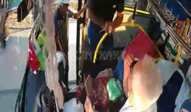 Penseyi silah gibi gösterip şoförü tehdit eden yolcu yakalandı
