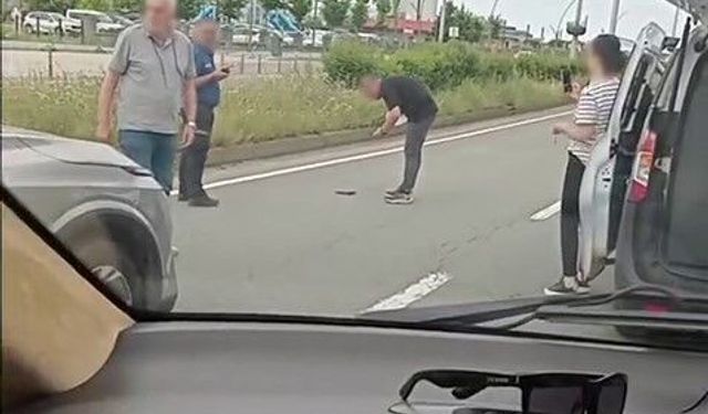 Rize'de yol ortasında tabanca bulundu