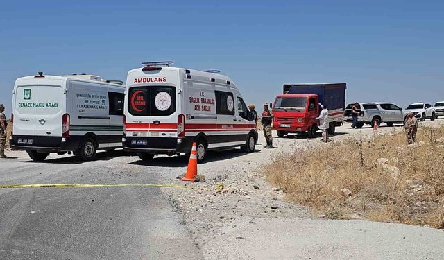 Şanlıurfa'da bir şahıs kamyonette silahla vurulmuş halde bulundu