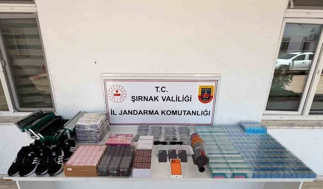 Şırnak'ta kaçakçılık operasyonu: Silah, sigara ve milyonluk kaçak ürün ele geçirildi