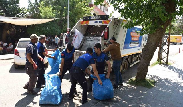 Siverek'te ele geçirilen tonlarca bozuk ürün imha edildi