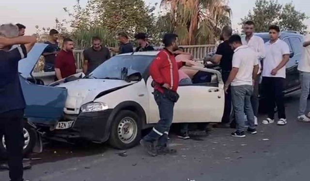 Tarsus'ta zincirleme kaza: 3 yaralı