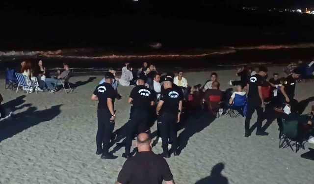 Tekirdağ Emniyeti kumsallarda huzur mesaisini sürdürüyor