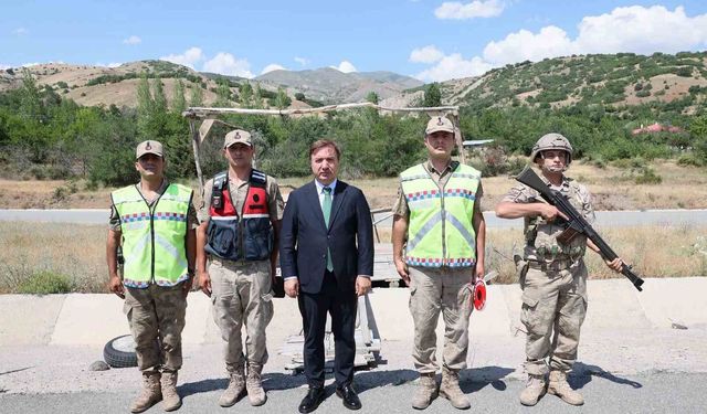 Vali Aydoğdu'dan jandarma personeline asayiş noktasında ziyaret