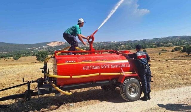 Yangın riskine karşı biçerdöverler kontrolden geçti