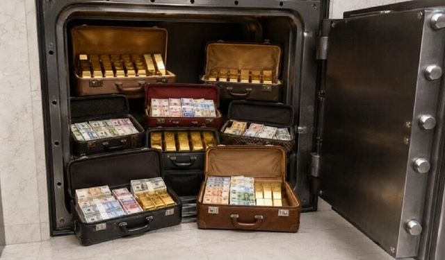 Evinden 74 kilo altın ve 20 milyon dolar çıktı