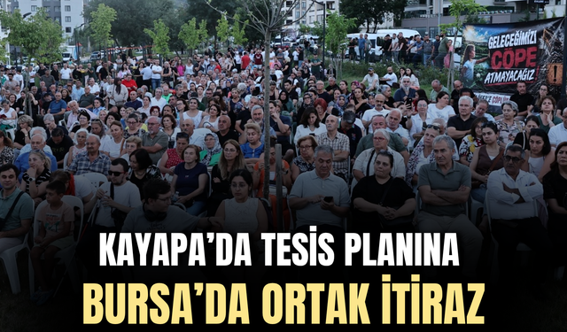 Bursa’da Kayapa’daki tesis planına karşı ses yükseldi