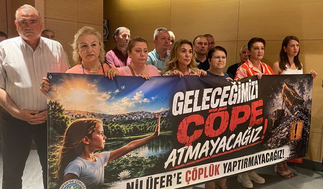 Kayapa Atık Tesisi Nilüfer Meclisi’nde protesto edildi