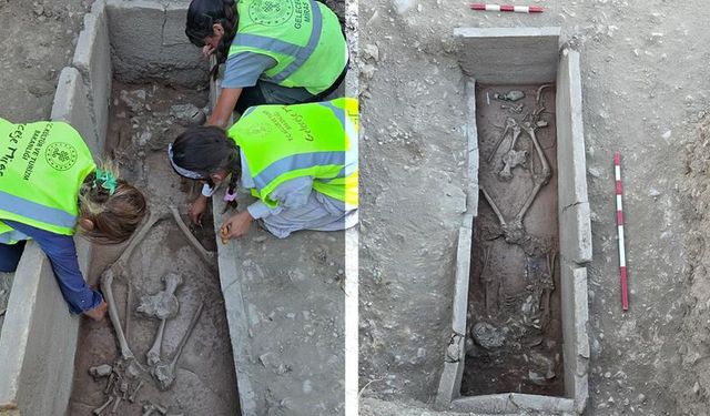 Aspendos'ta 2 bin 400 yıllık güreşçi mezarı keşfedildi