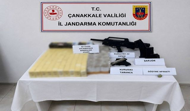 Çanakkale'de kaçakçılık operasyonu
