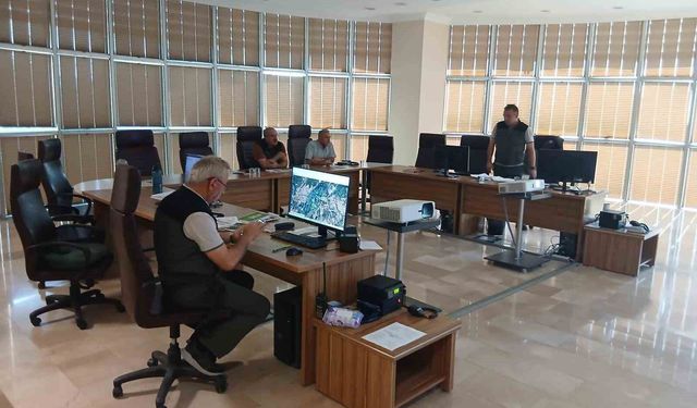 Çanakkale'deki orman yangınına havadan ve karadan müdahale sürüyor