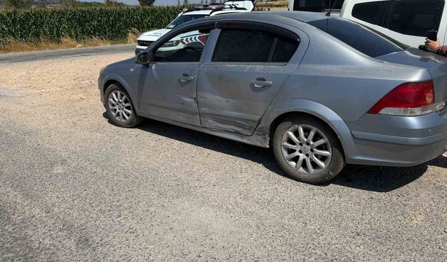 Çan'da iki otomobil çarpıştı: Sürücüler kazayı yara almadan atlattı