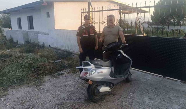 Çine'de çalınan motosiklet JASAT çalışmasıyla bulundu