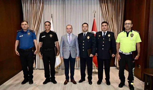 Denizli İl Emniyet Müdürlüğünde terfi heyecanı yaşandı