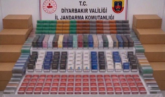 Diyarbakır'da çok sayıda gümrük kaçağı ürün ele geçirildi
