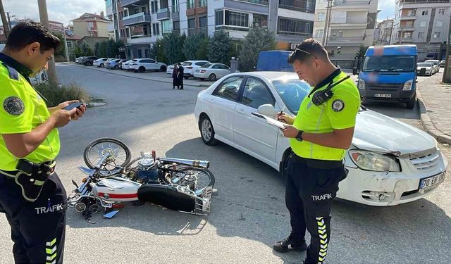 Karaman'da motosiklet kazası: 1 yaralı